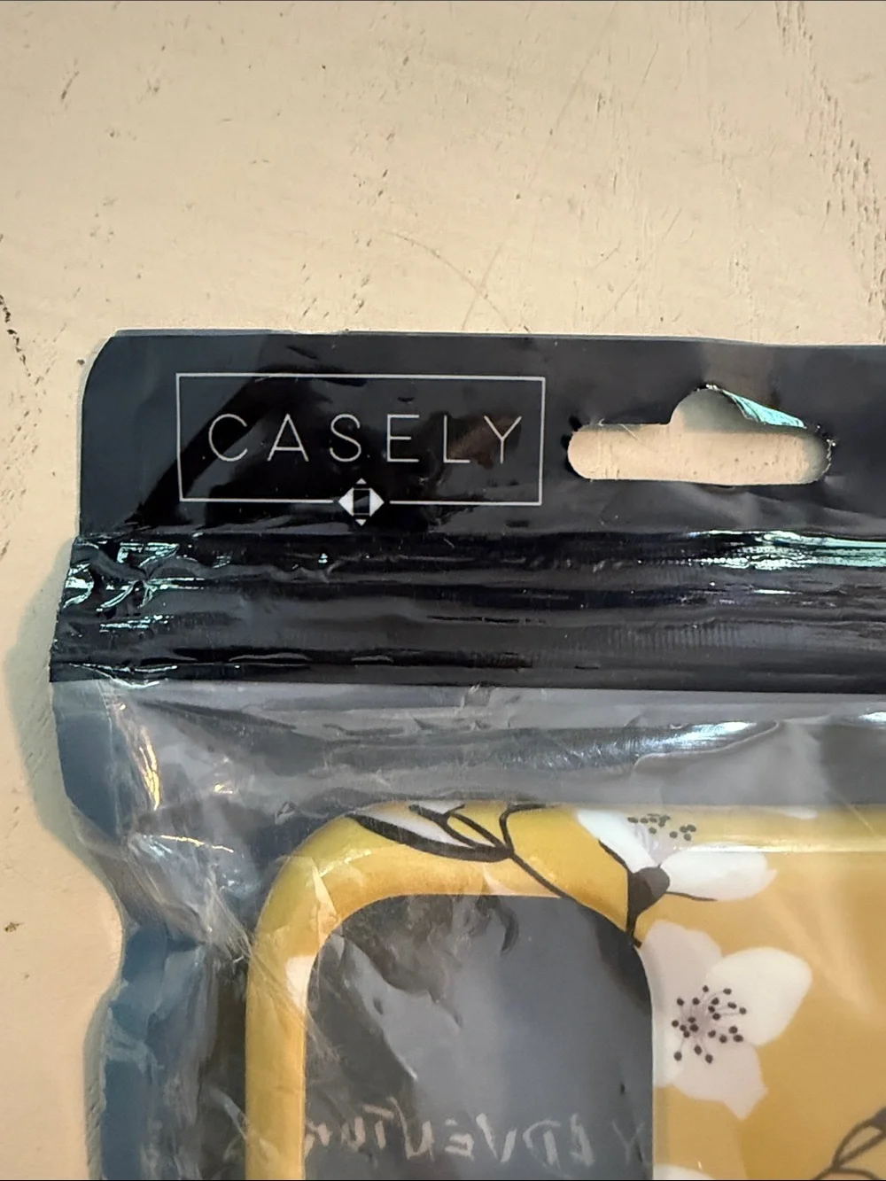 Casely iPhone 11 Yellow Cherry Blossom Floral Case New with Ring